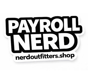 Payroll Nerd Sticker